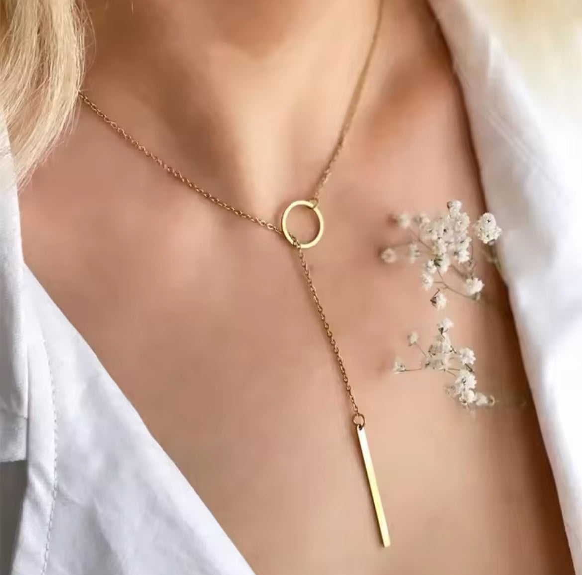 Collier pour couples transfrontaliers avec chaîne ras-du-cou