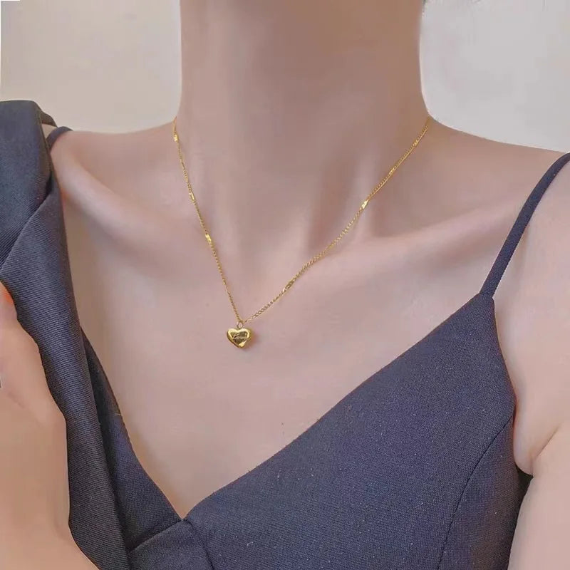 Collier pour couples transfrontaliers avec chaîne ras-du-cou